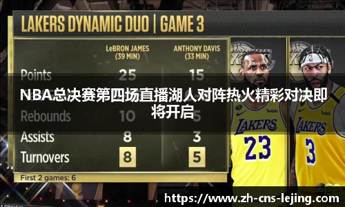 NBA总决赛第四场直播湖人对阵热火精彩对决即将开启